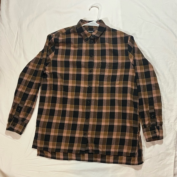 Madewell Tops - Madewell size XS plaid cotton button down flannel shirt